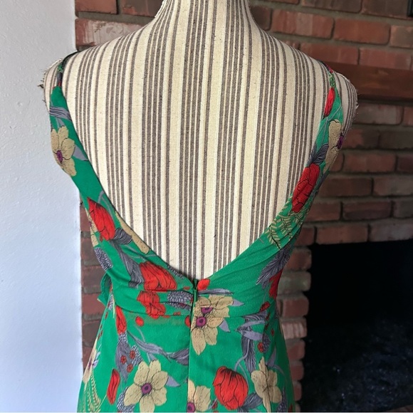 NWT Bardot Elle Hi Low Maxi Dress in Green Floral Sz 4 - Picture 7 of 9